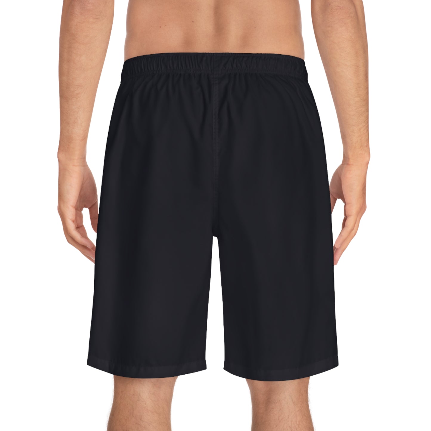 Washington Heights Board Shorts — Retro Bridge Graphic Swim Trunks