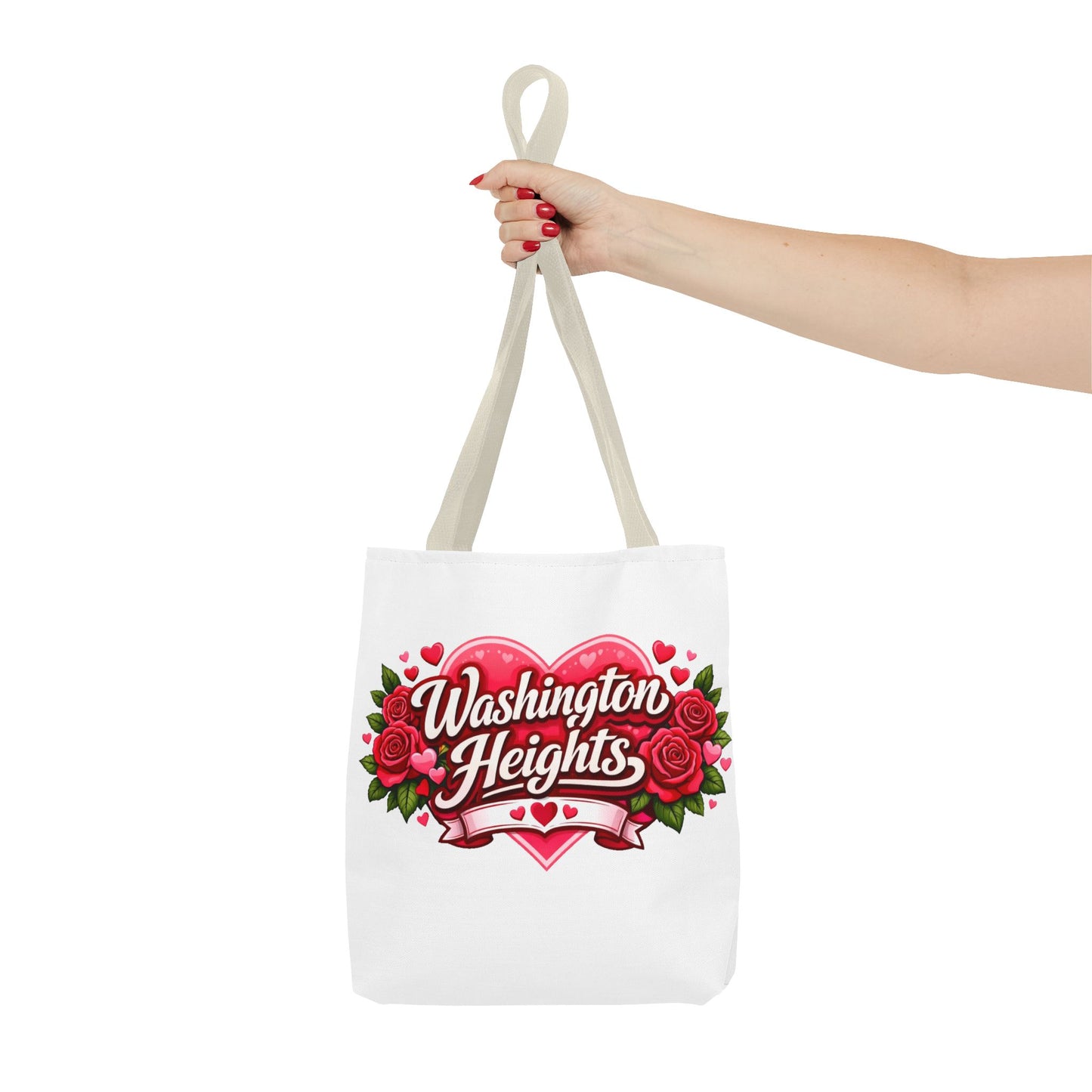Washington Heights Tote Bag — Romantic Heart & Roses AOP Tote
