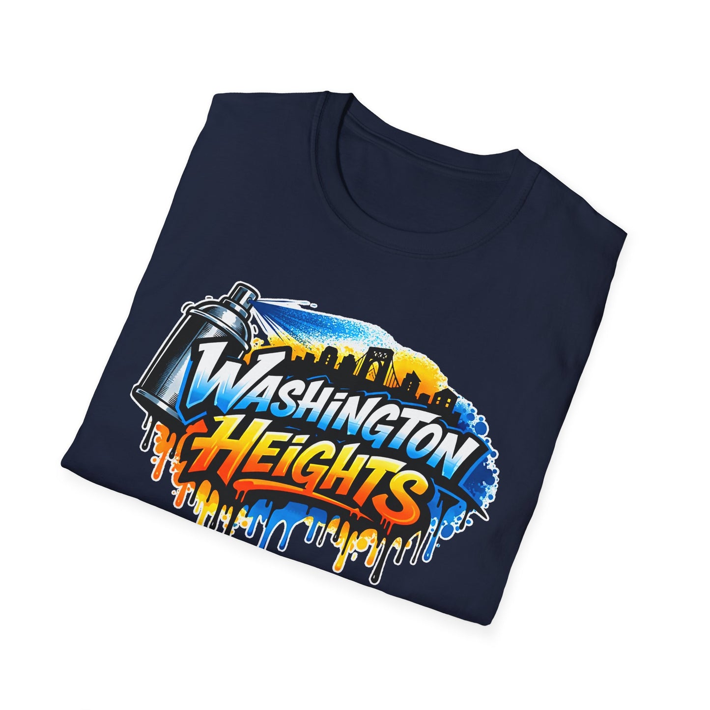 Washington Heights Graffiti T-Shirt — Colorful Skyline Street Art Tee