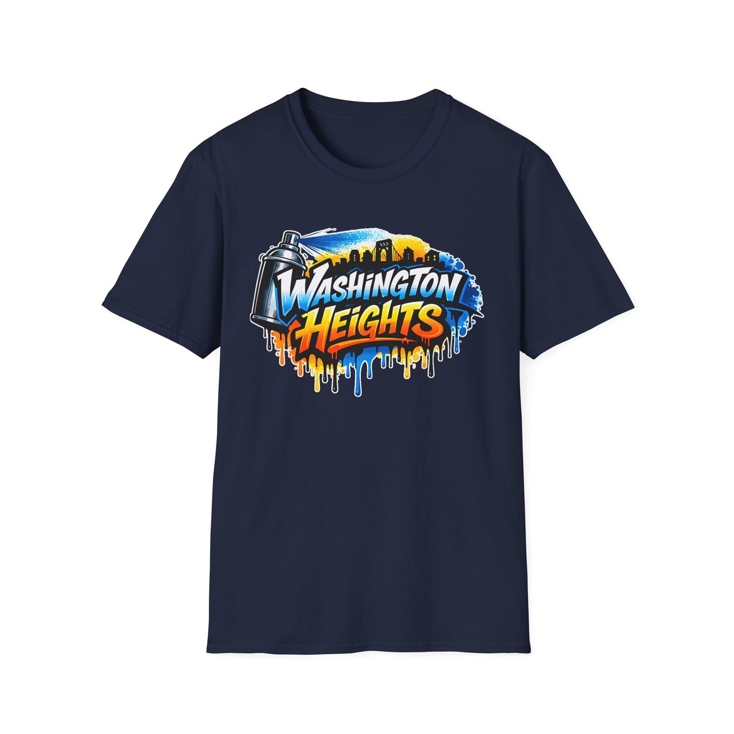 Washington Heights Graffiti T-Shirt — Colorful Skyline Street Art Tee