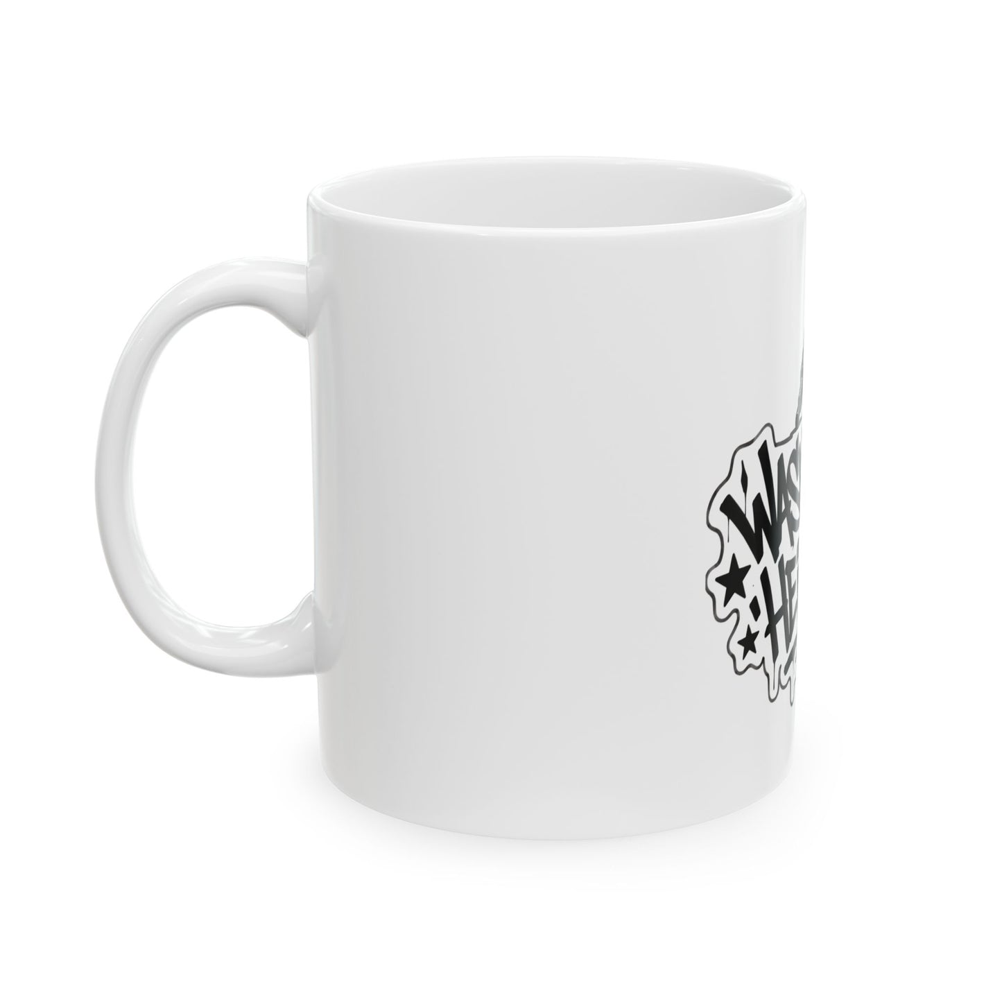Washington Heights Graffiti Ceramic Mug — Urban Street Art Coffee Cup (11oz/15oz)