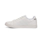 Men's Low-Top Leather Sneakers — Classic White City Emblem Trainers