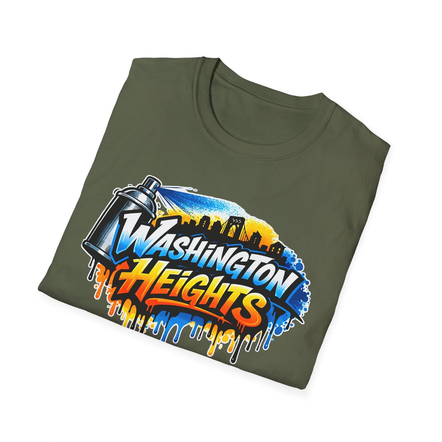 Washington Heights Graffiti T-Shirt — Colorful Skyline Street Art Tee