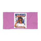 Beach Towel - 'New Heights Apparel Dominicana' Retro Afro-Latina Design