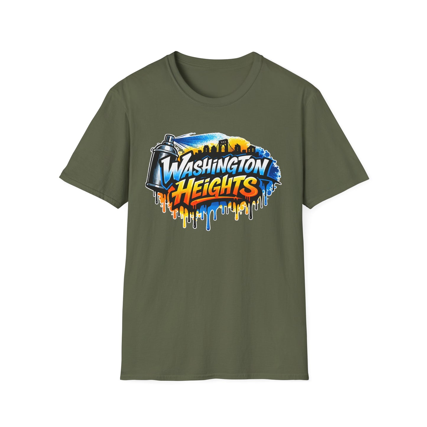 Washington Heights Graffiti T-Shirt — Colorful Skyline Street Art Tee
