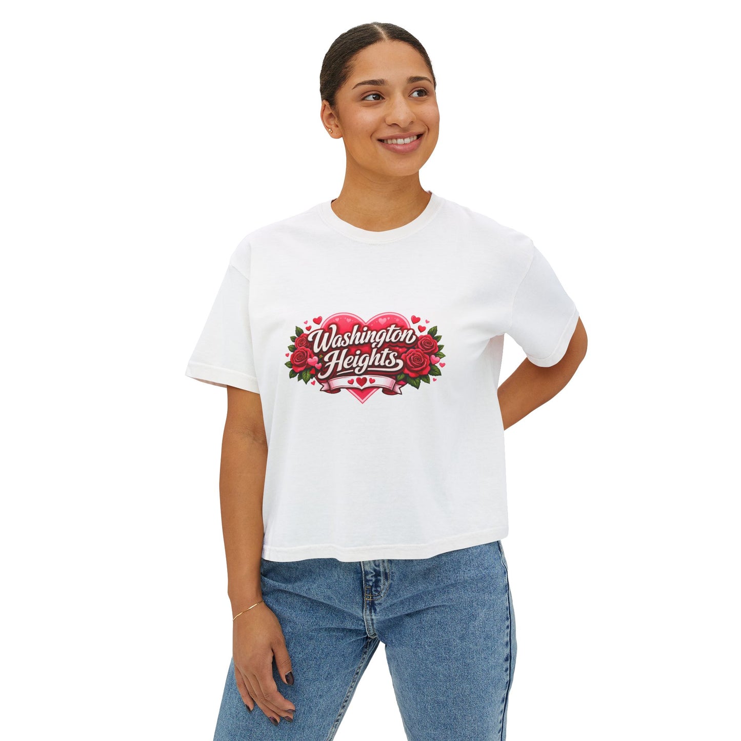 Washington Heights Floral Tee — Women's Boxy T‑Shirt