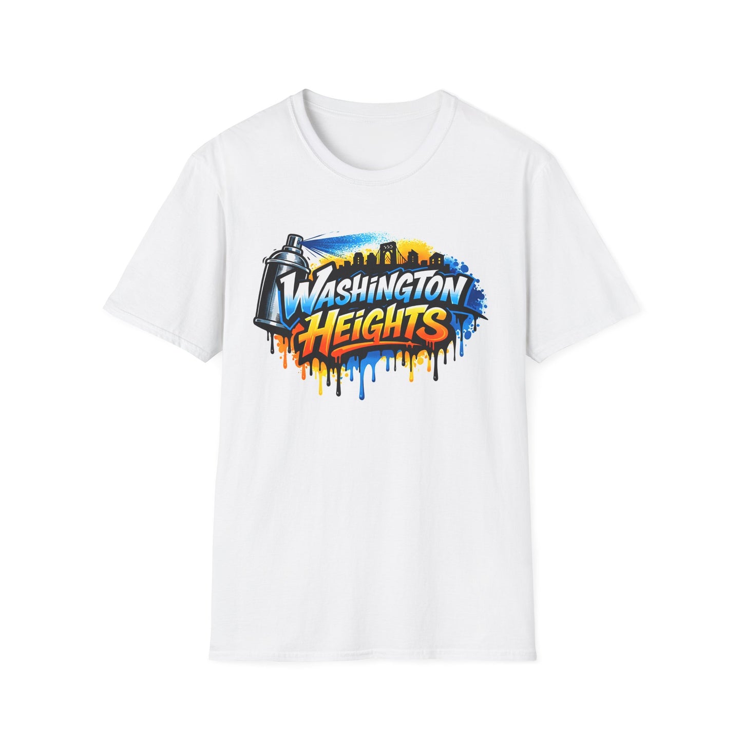 Washington Heights Graffiti T-Shirt — Colorful Skyline Street Art Tee