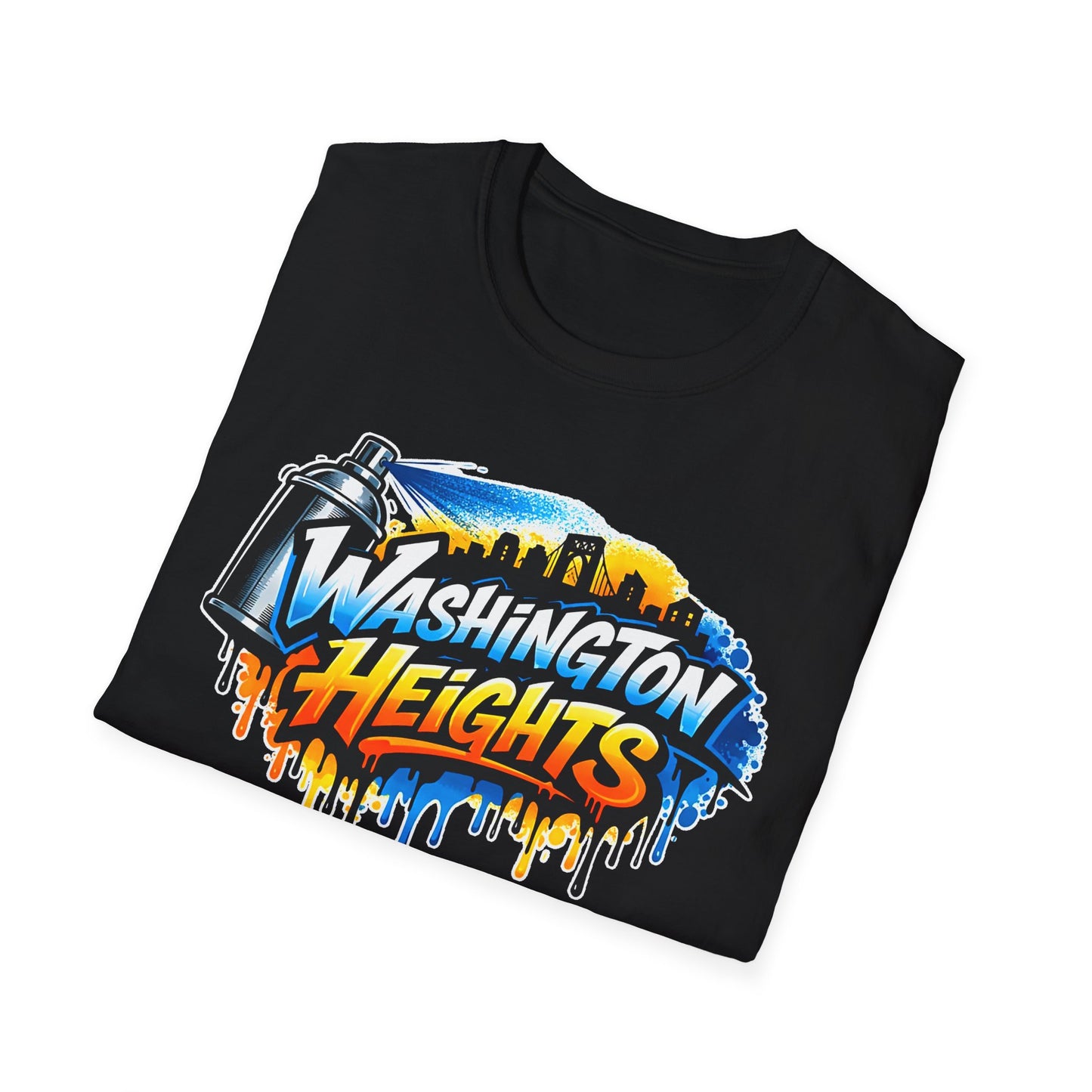 Washington Heights Graffiti T-Shirt — Colorful Skyline Street Art Tee