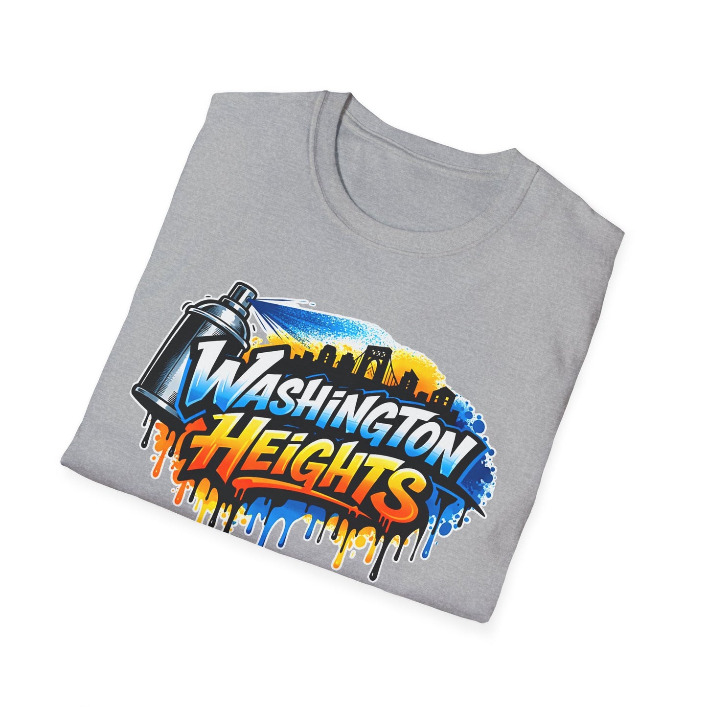 Washington Heights Graffiti T-Shirt — Colorful Skyline Street Art Tee