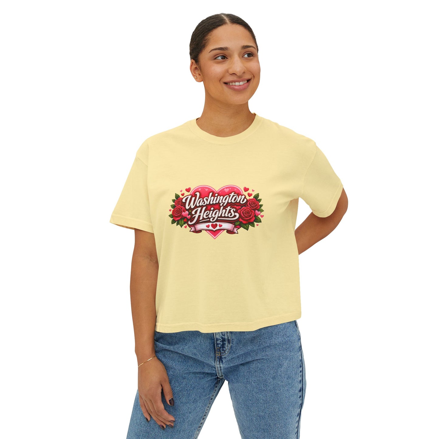 Washington Heights Floral Tee — Women's Boxy T‑Shirt