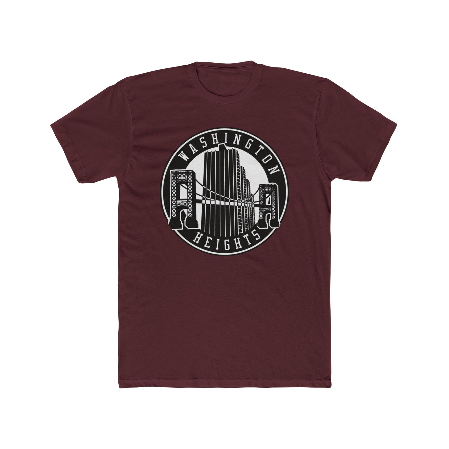 Washington Heights Skyline T‑Shirt — Vintage Bridge Circle Graphic Tee
