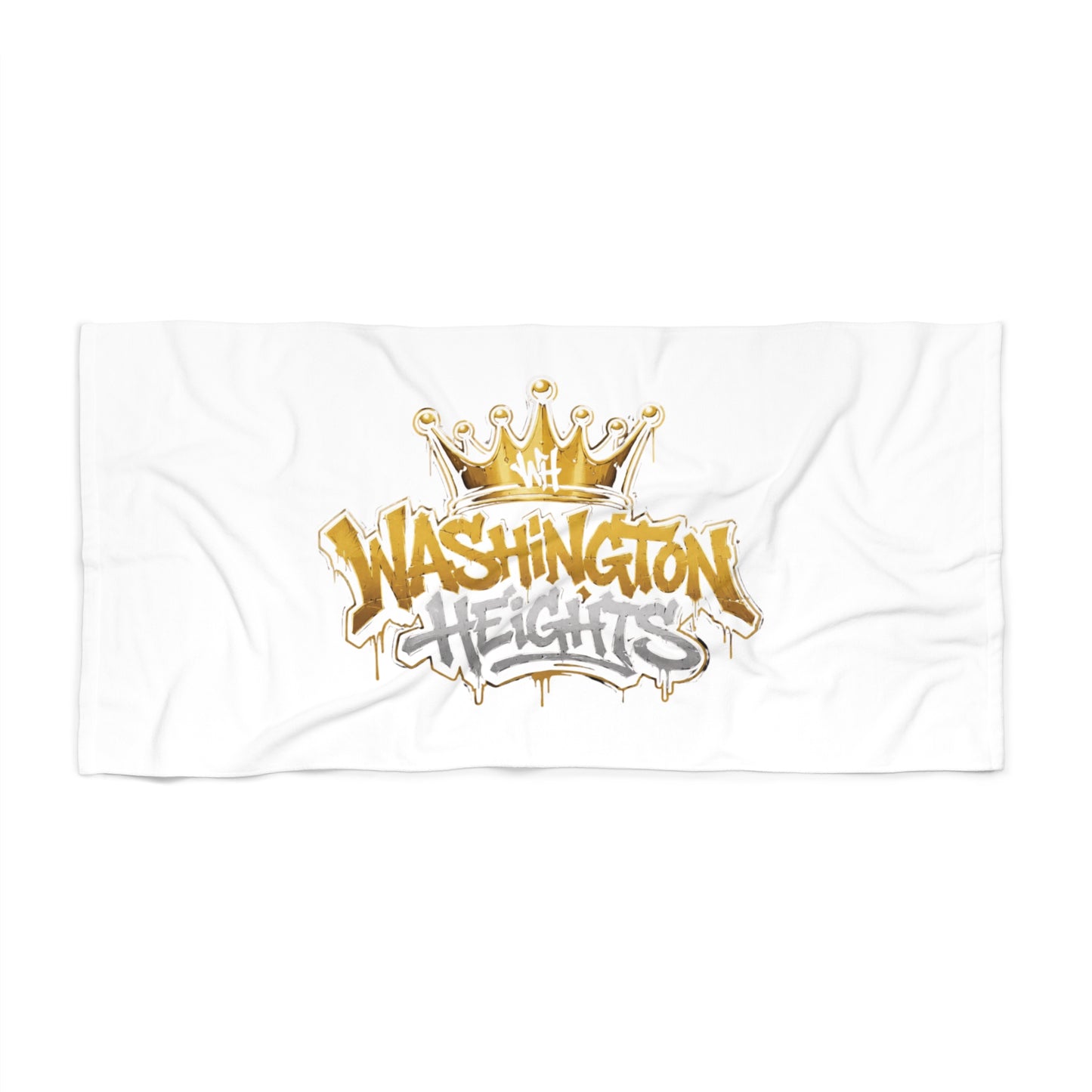 Washington Heights Graffiti Beach Towel — Crown Street Art Design