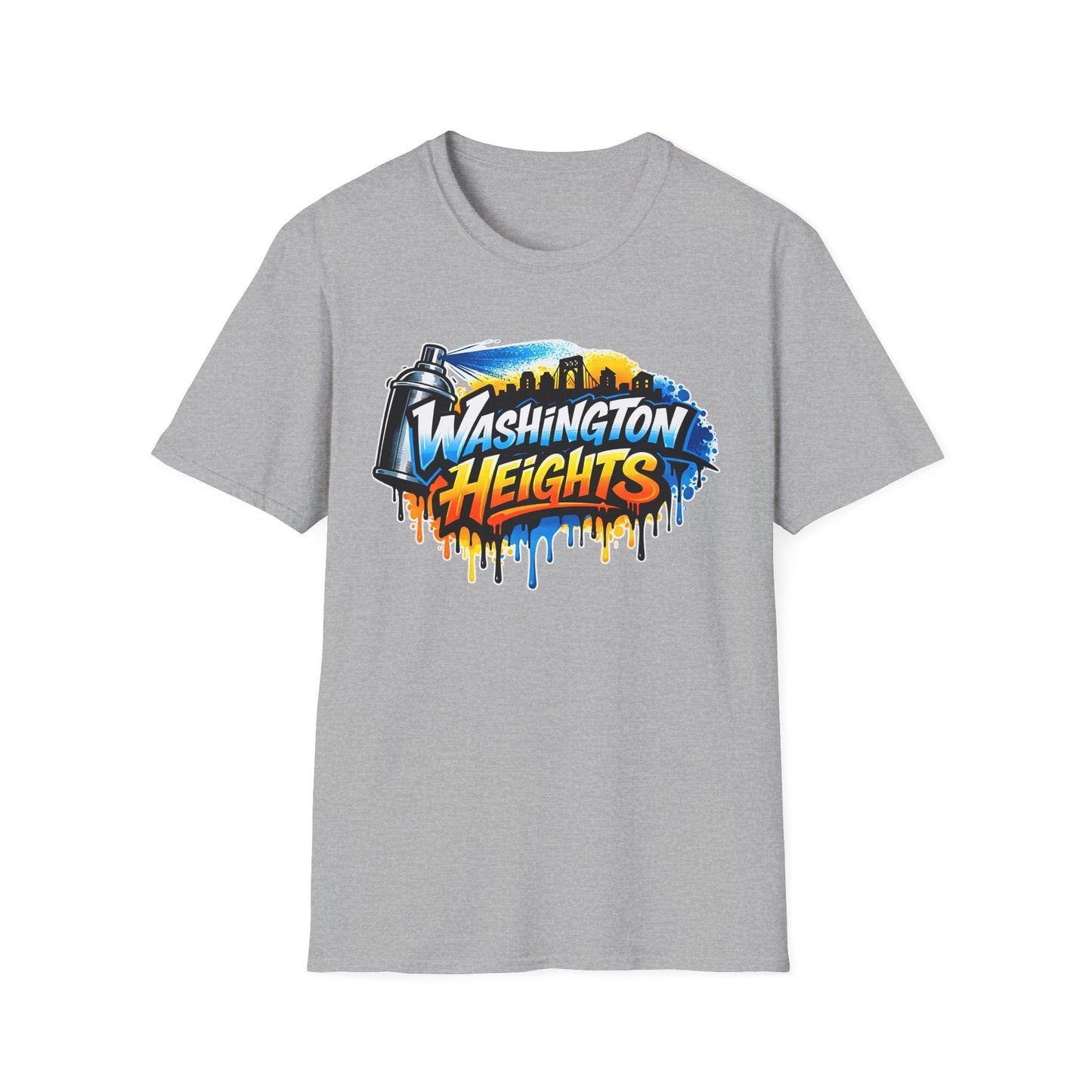 Washington Heights Graffiti T-Shirt — Colorful Skyline Street Art Tee