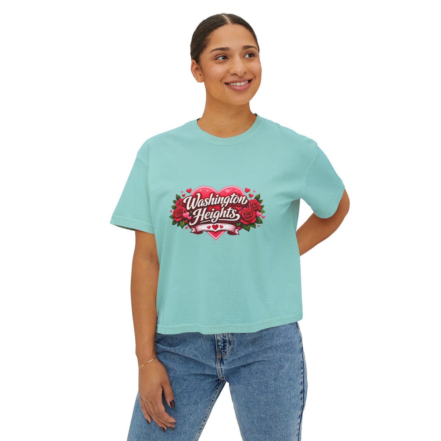 Washington Heights Floral Tee — Women's Boxy T‑Shirt