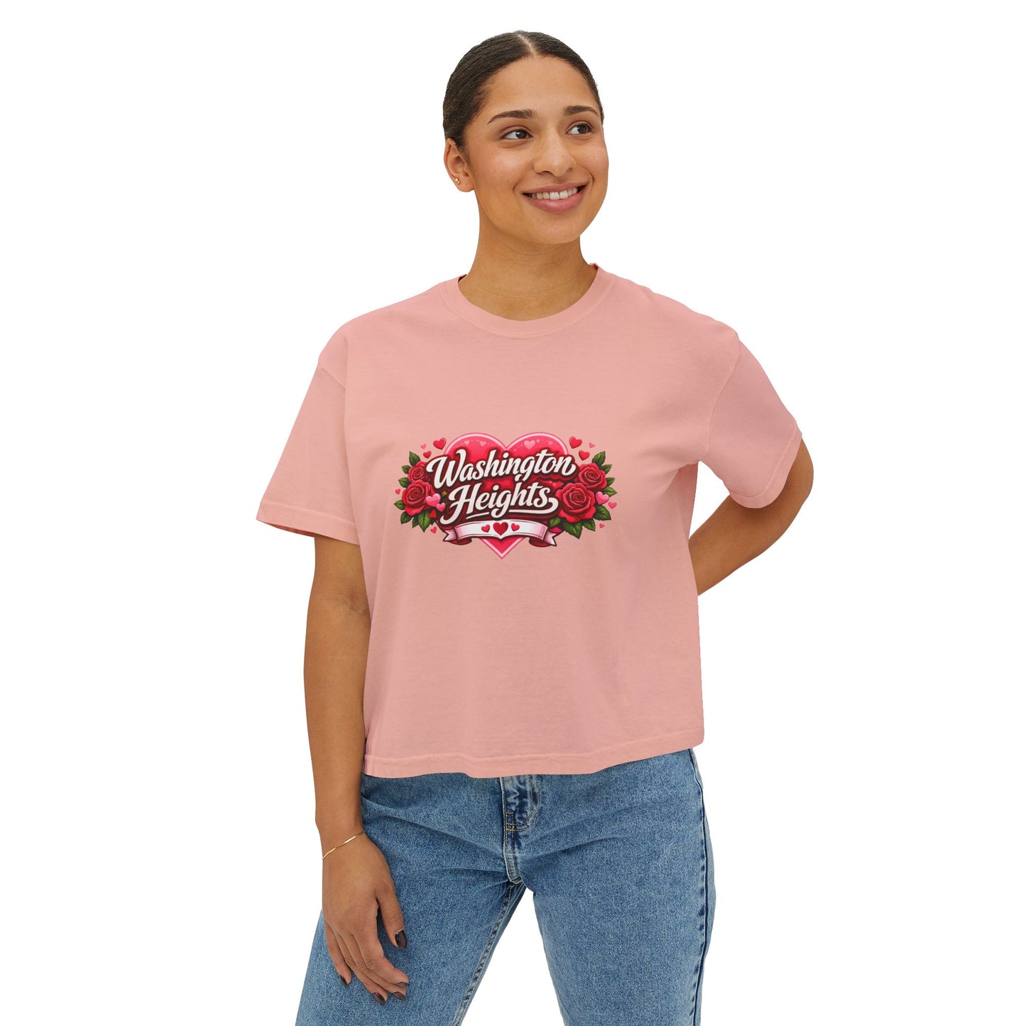 Washington Heights Floral Tee — Women's Boxy T‑Shirt