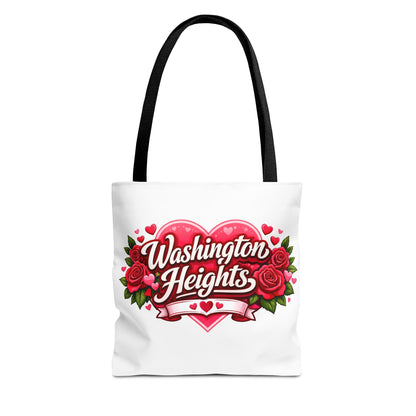 Washington Heights Tote Bag — Romantic Heart & Roses AOP Tote