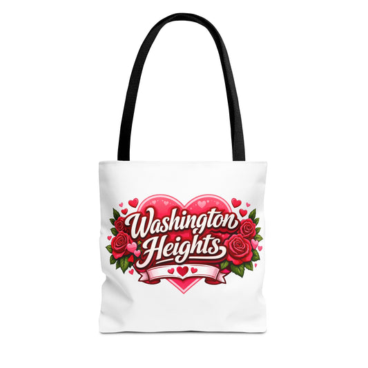 Washington Heights Tote Bag — Romantic Heart & Roses AOP Tote