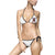 Pinup Beach Bikini — Retro 'New Wave' Graphic Triangle Swimsuit