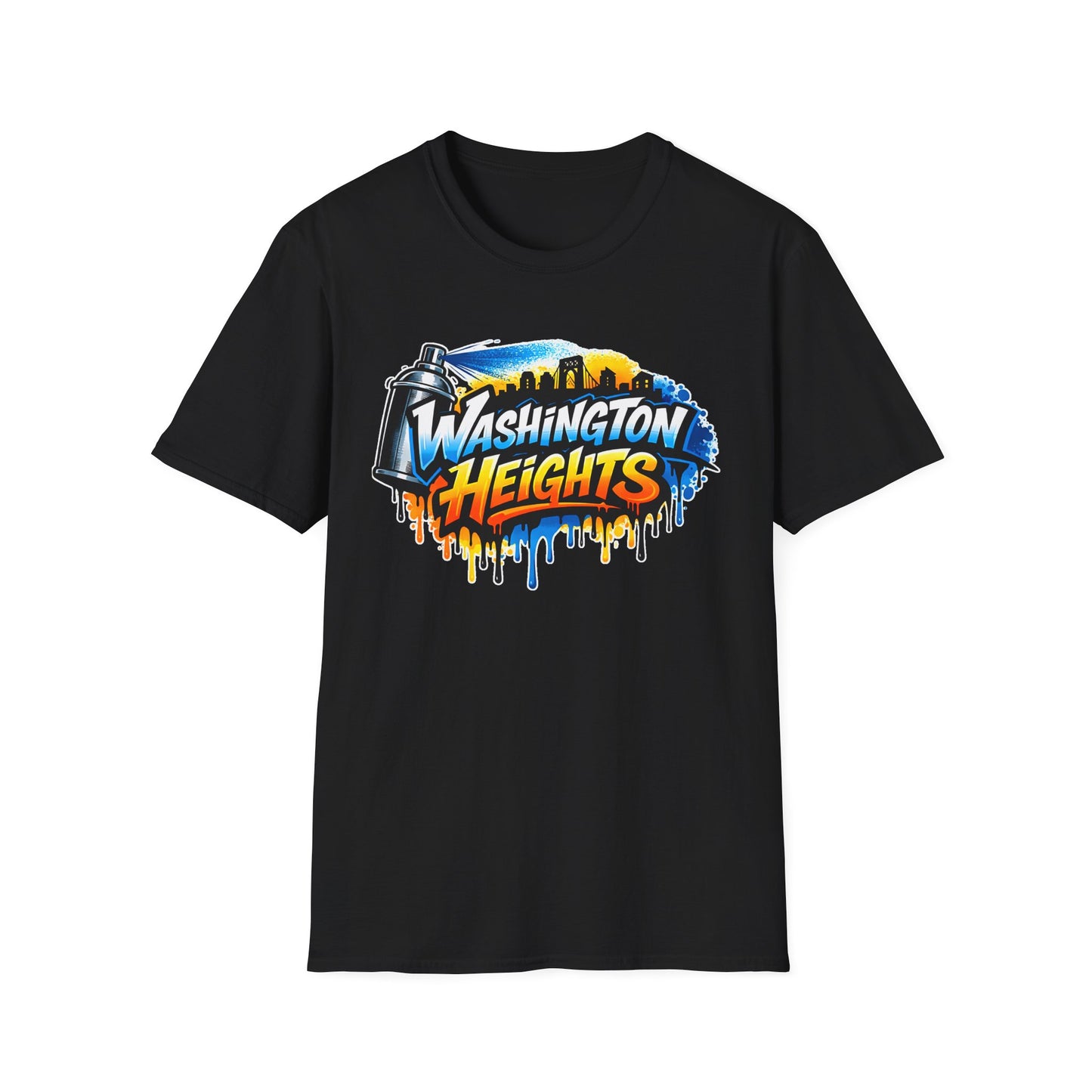 Washington Heights Graffiti T-Shirt — Colorful Skyline Street Art Tee