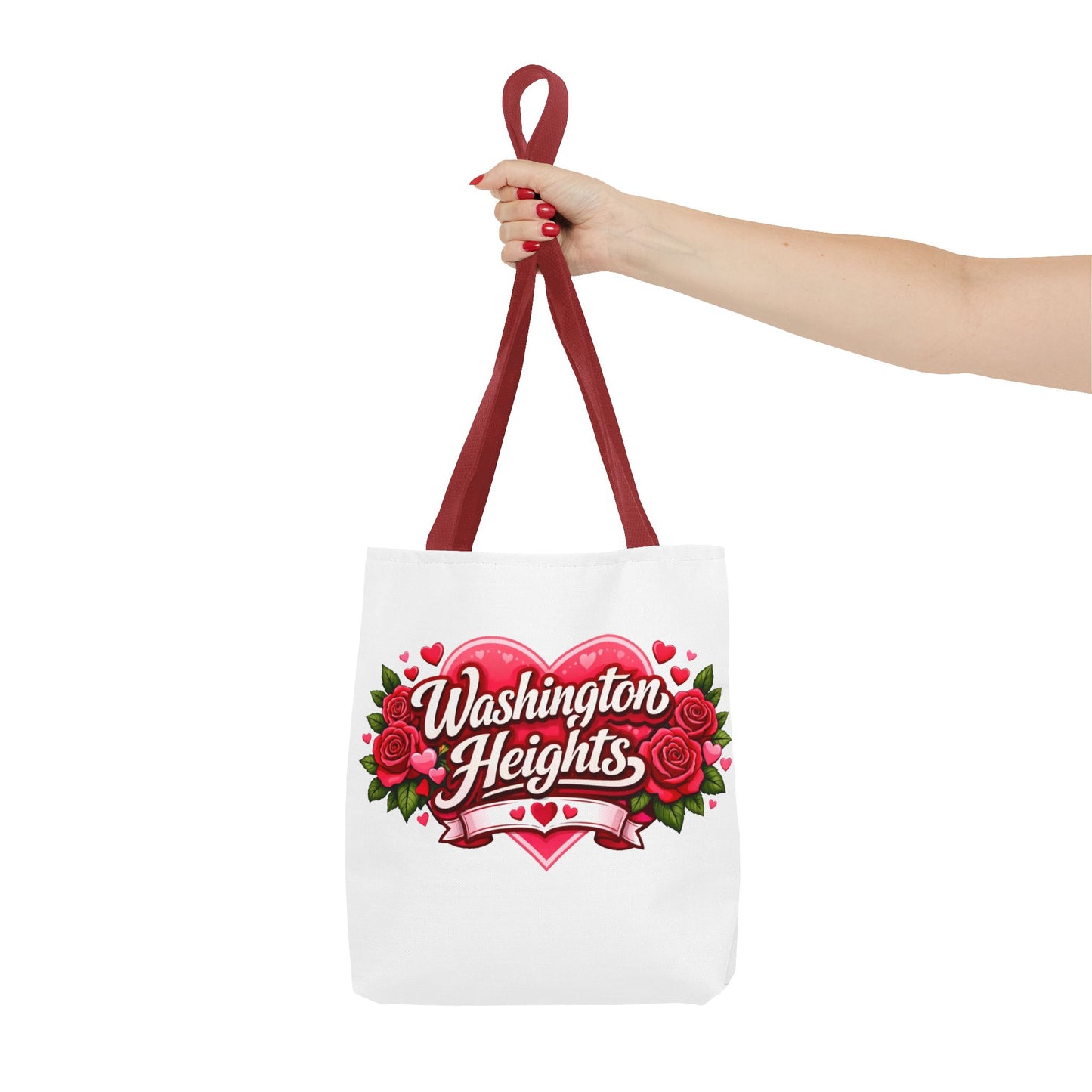 Washington Heights Tote Bag — Romantic Heart & Roses AOP Tote