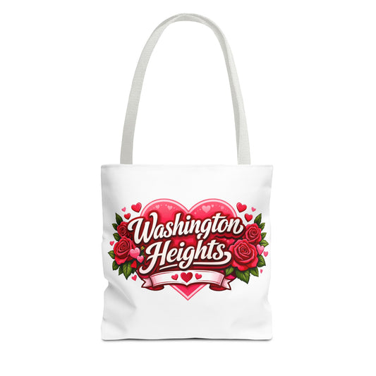 Washington Heights Tote Bag — Romantic Heart & Roses AOP Tote