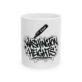 Washington Heights Graffiti Ceramic Mug — Urban Street Art Coffee Cup (11oz/15oz)