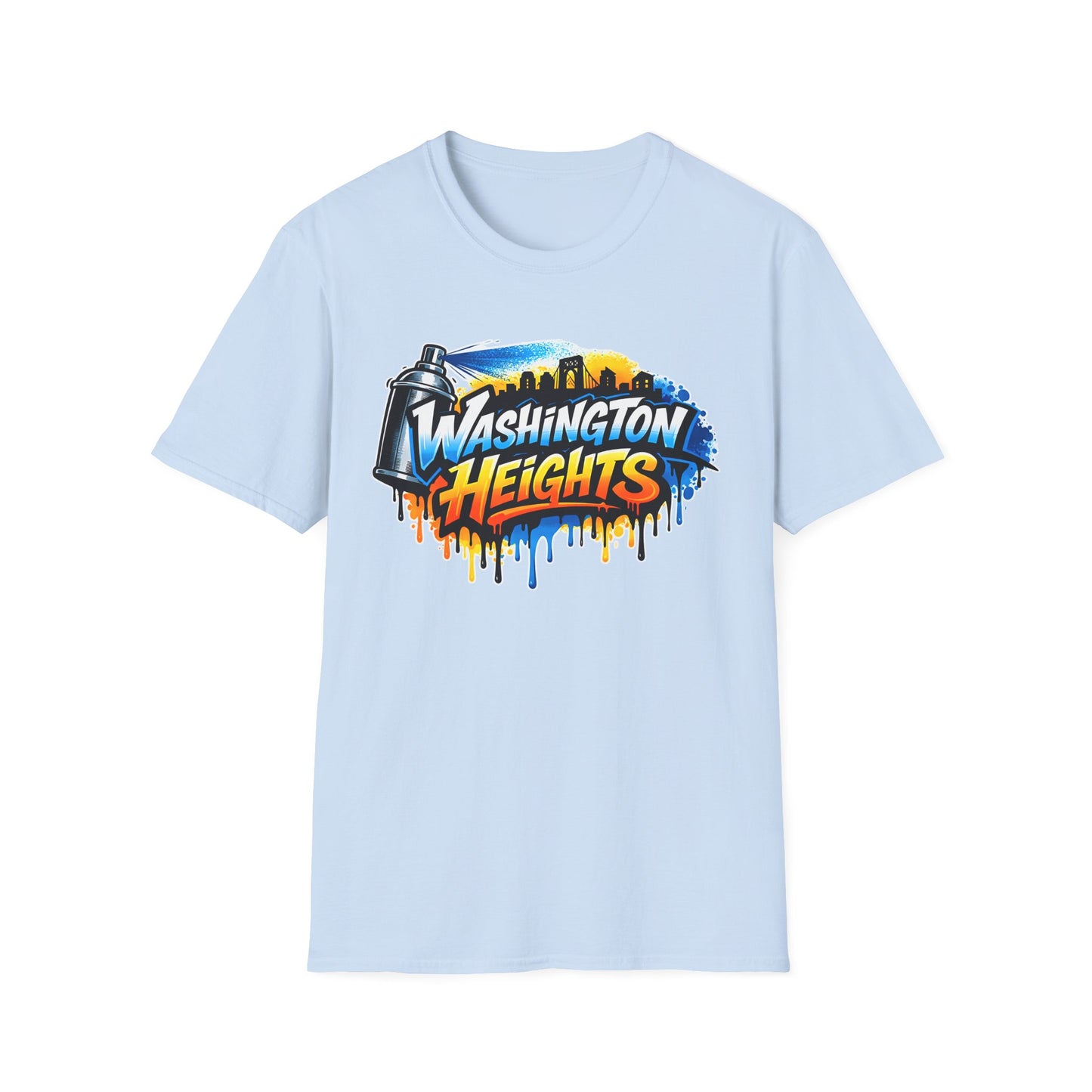 Washington Heights Graffiti T-Shirt — Colorful Skyline Street Art Tee