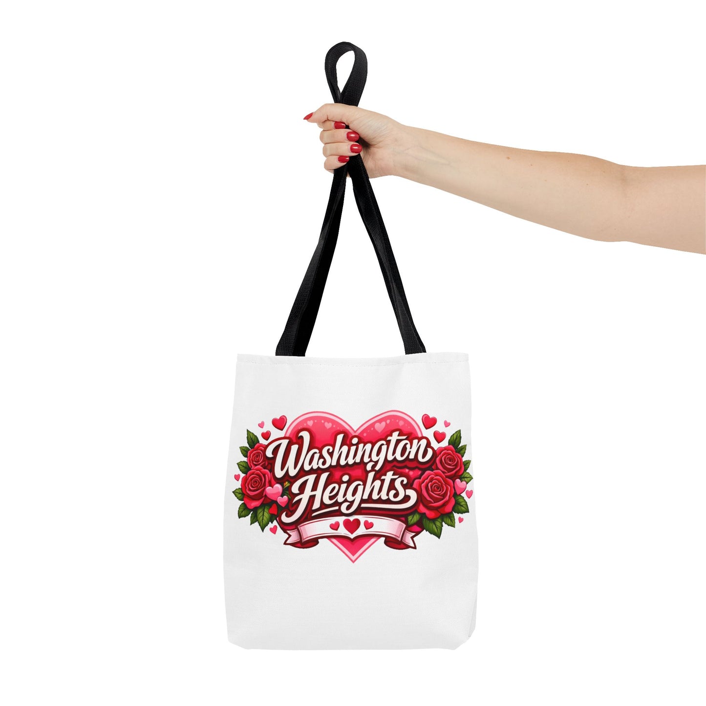 Washington Heights Tote Bag — Romantic Heart & Roses AOP Tote